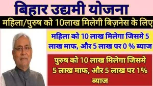 bihar mukhyamantri mahila udyami yojana 2025 application form