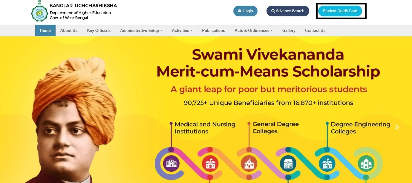 wb student credit card scheme 2025 apply online