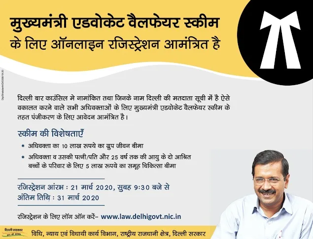 delhi chief minister advocates welfare scheme