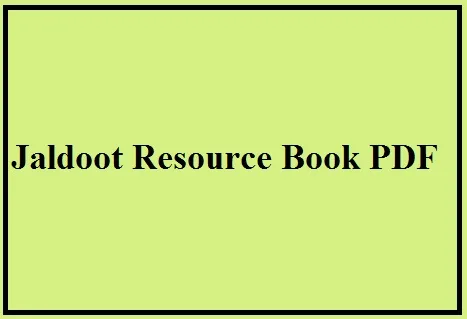 jaldoot resource book pdf