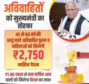 हरियाणा अविवाहित पेंशन योजना 2025